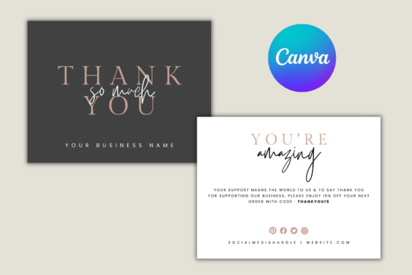 Express Gratitude with a Business Thank You Cards Template