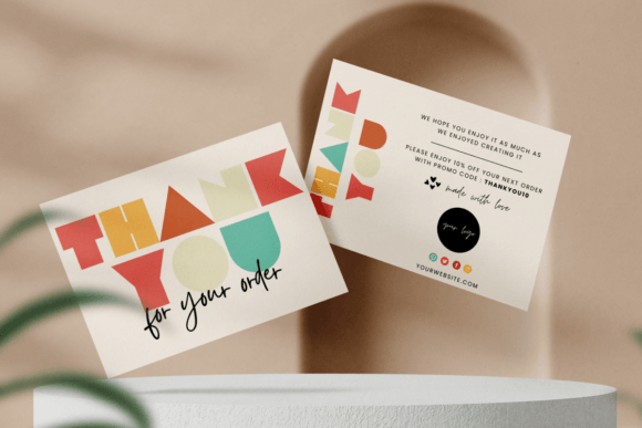 Express Gratitude with a Retro Thank You Card