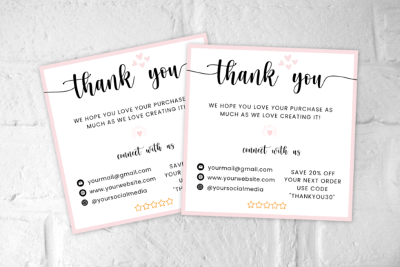Express Gratitude with the Poshmark Thank You Cards Template