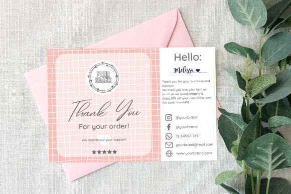 Gratitude in Design: The Thank You Card Business Template