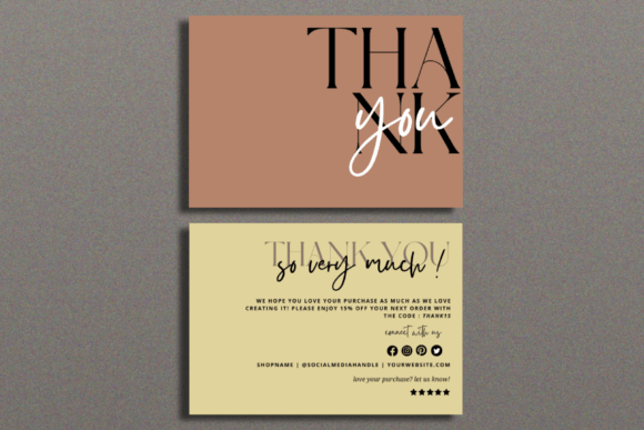 Modern Business Thank You Card Template: A Simple Tool for Professional Gratitude