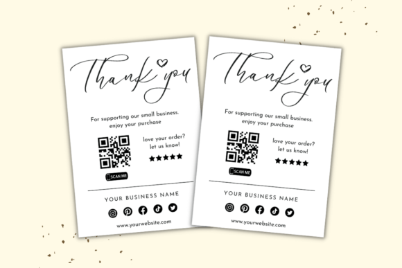 Online Small Business Thank You Card