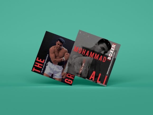 Retro Square Business Card