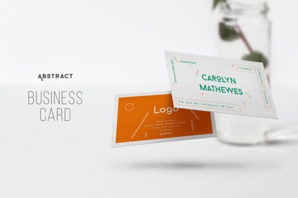Simple Line Art Business Card Design
