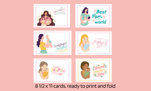 Strategic Use of Mother’s Day Cards 6 Print Fold Cards for Creative and Practical Outcomes