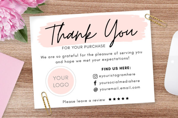 Thank You Card for Small Business: A Simple and Elegant Solution