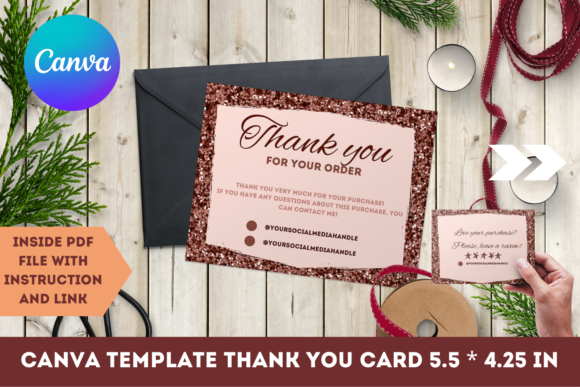 Thank You Cards for Business 5.5x4.25 in