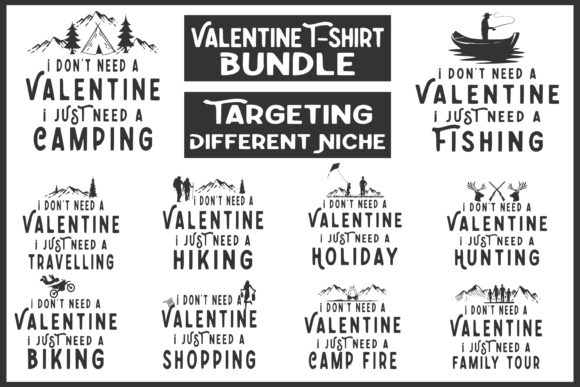 Valentine’s Day T-Shirt Design Bundle: A Versatile Solution for Creative and Business Needs